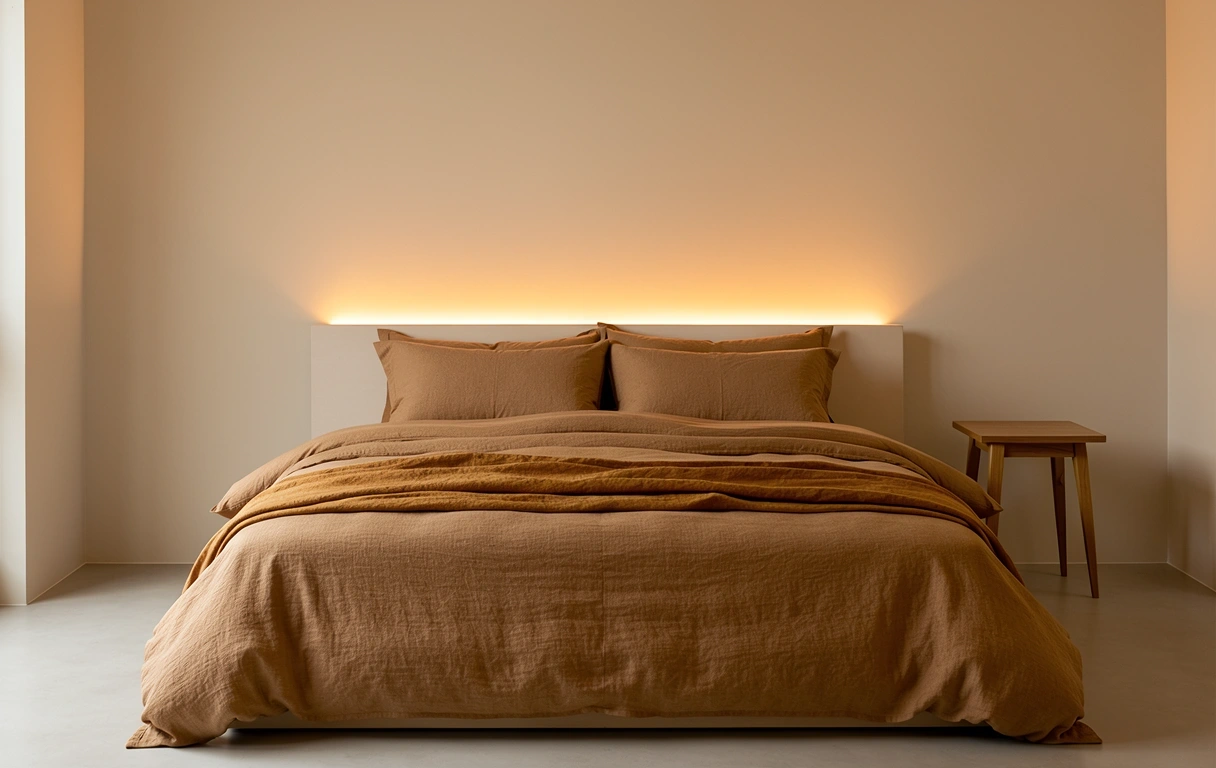 Dormitorio minimalista relajante